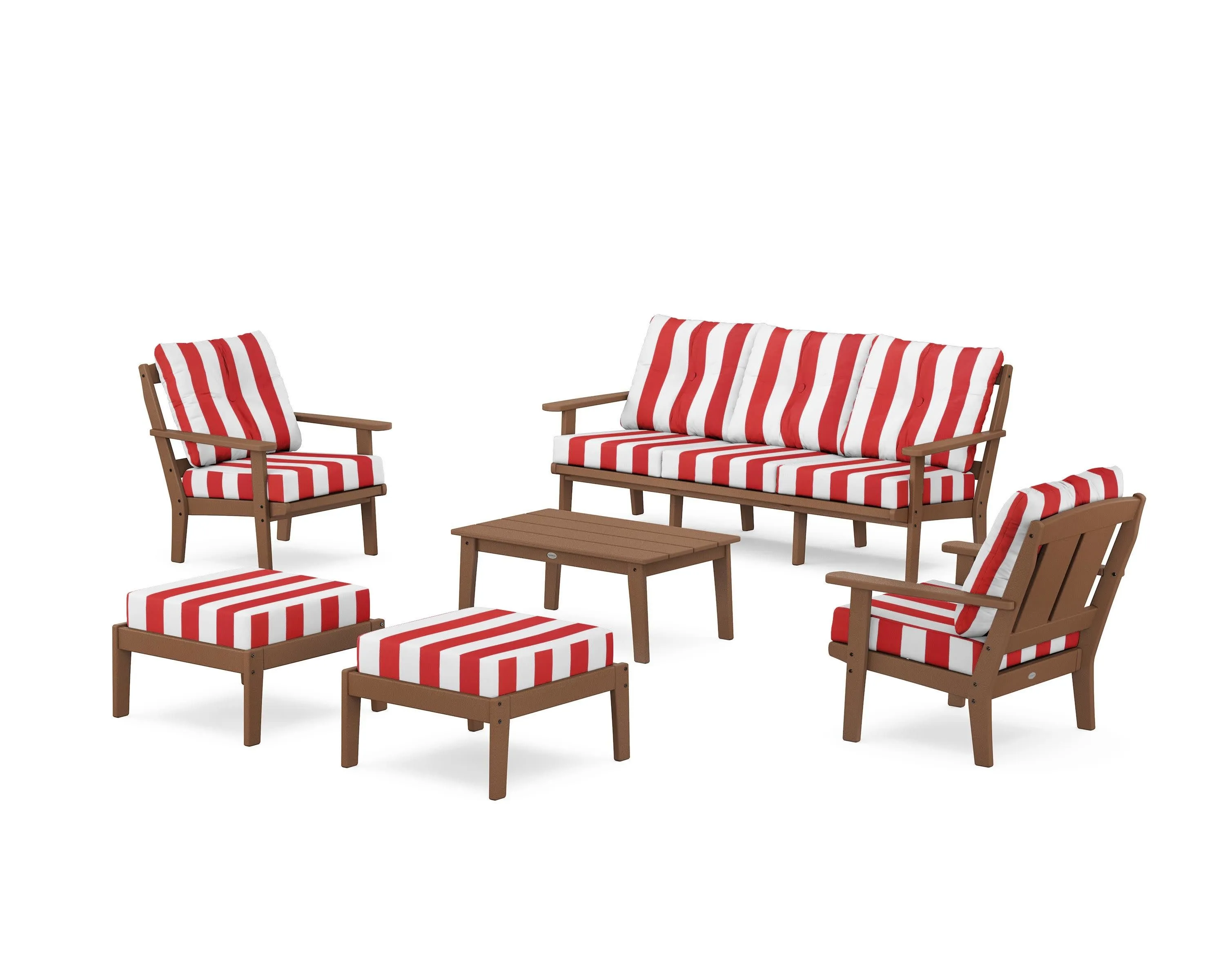 Mission 6-Piece Lounge Sofa Set