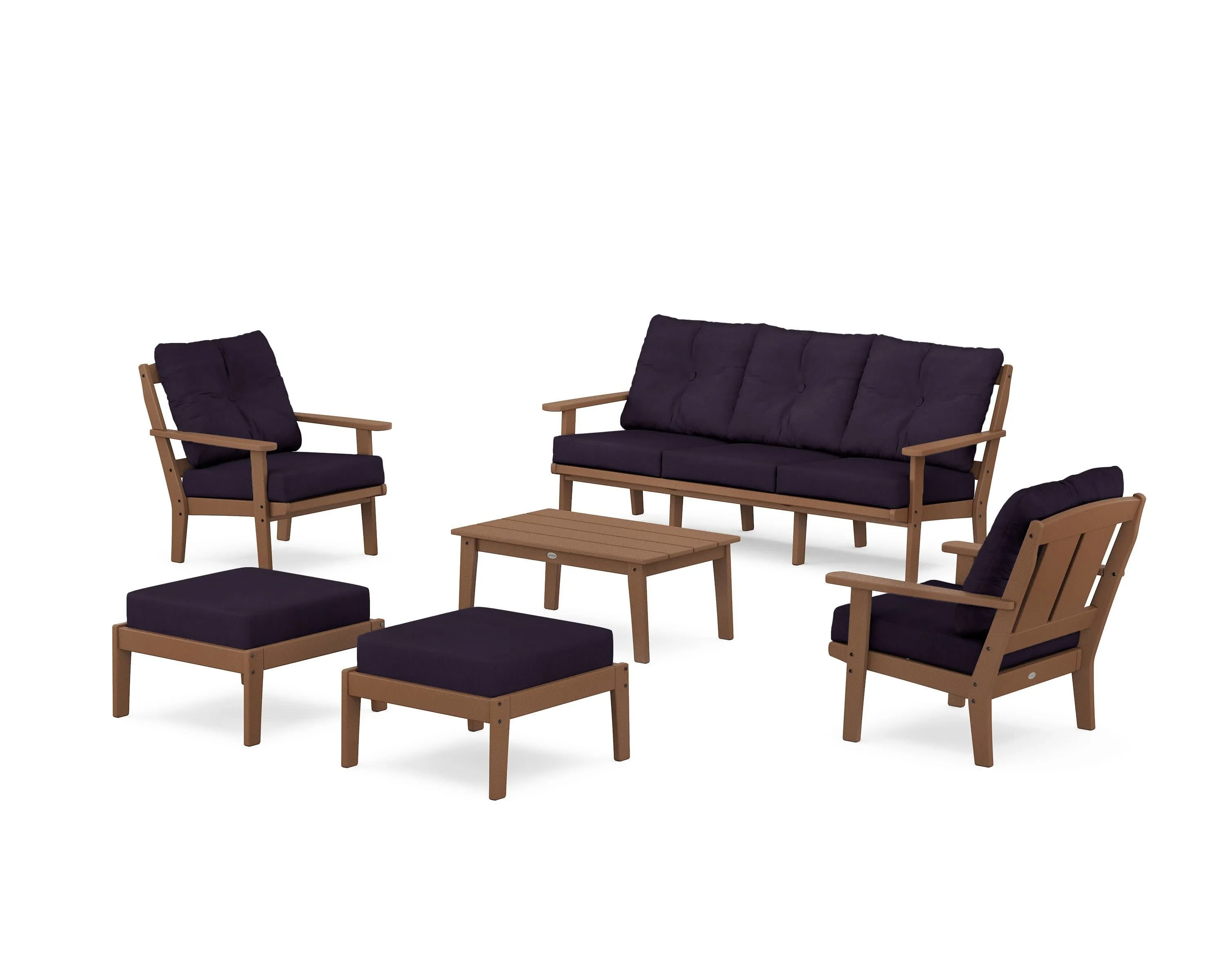 Mission 6-Piece Lounge Sofa Set