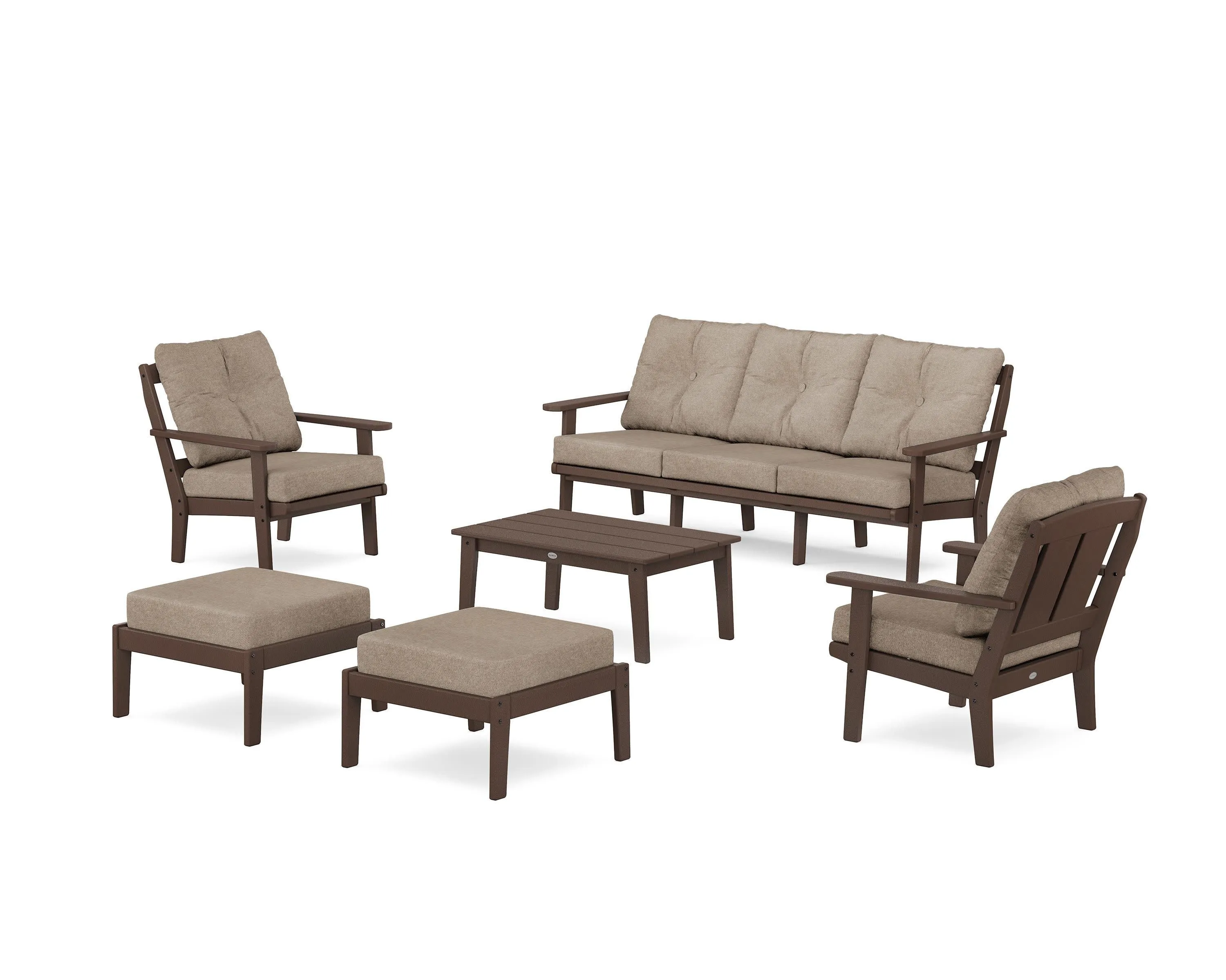 Mission 6-Piece Lounge Sofa Set