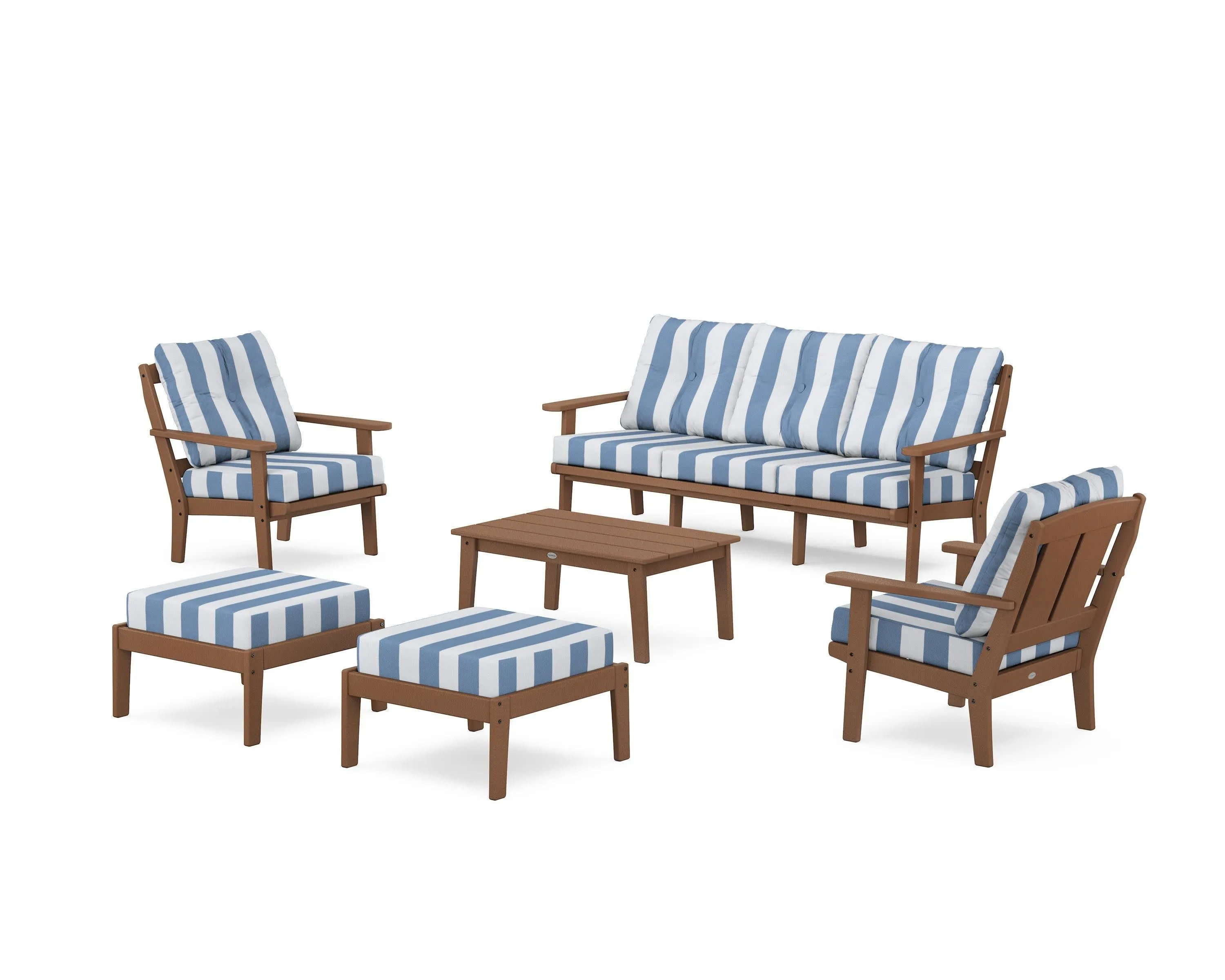 Mission 6-Piece Lounge Sofa Set