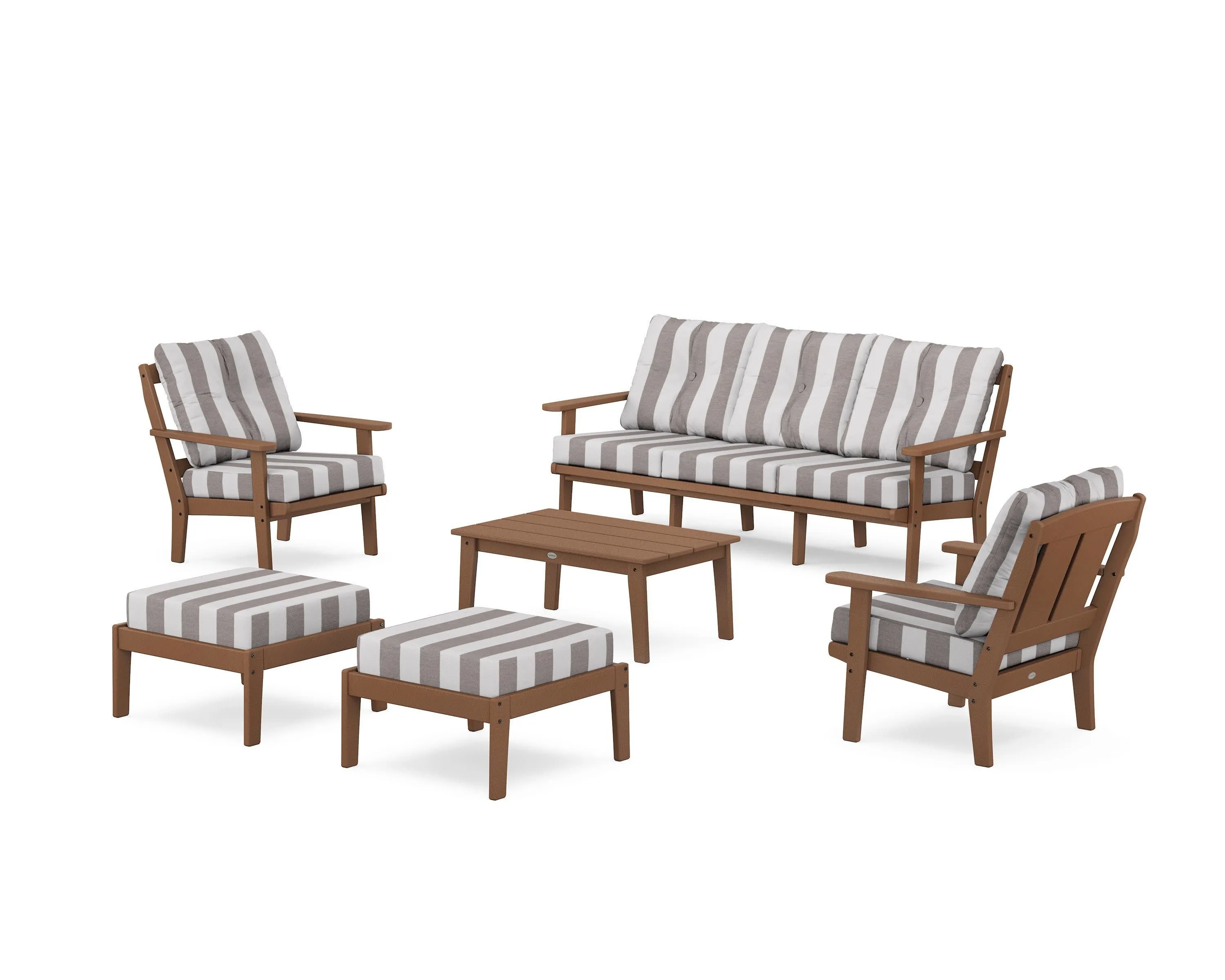 Mission 6-Piece Lounge Sofa Set