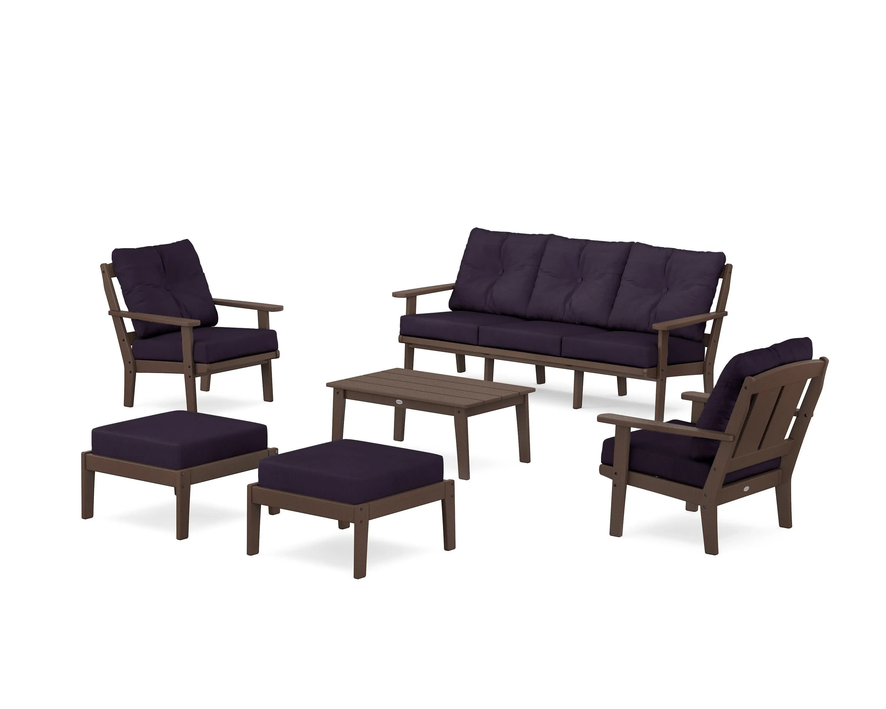 Mission 6-Piece Lounge Sofa Set