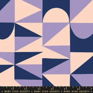 NAVY, Building Blocks Canvas, Floradora by Jen Hewett for Ruby Star Society