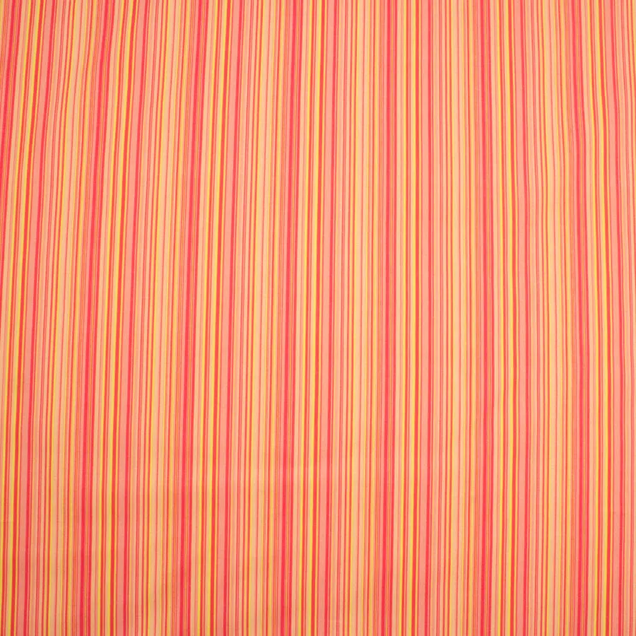 Pink/Yellow Striped Lightweight Cotton
