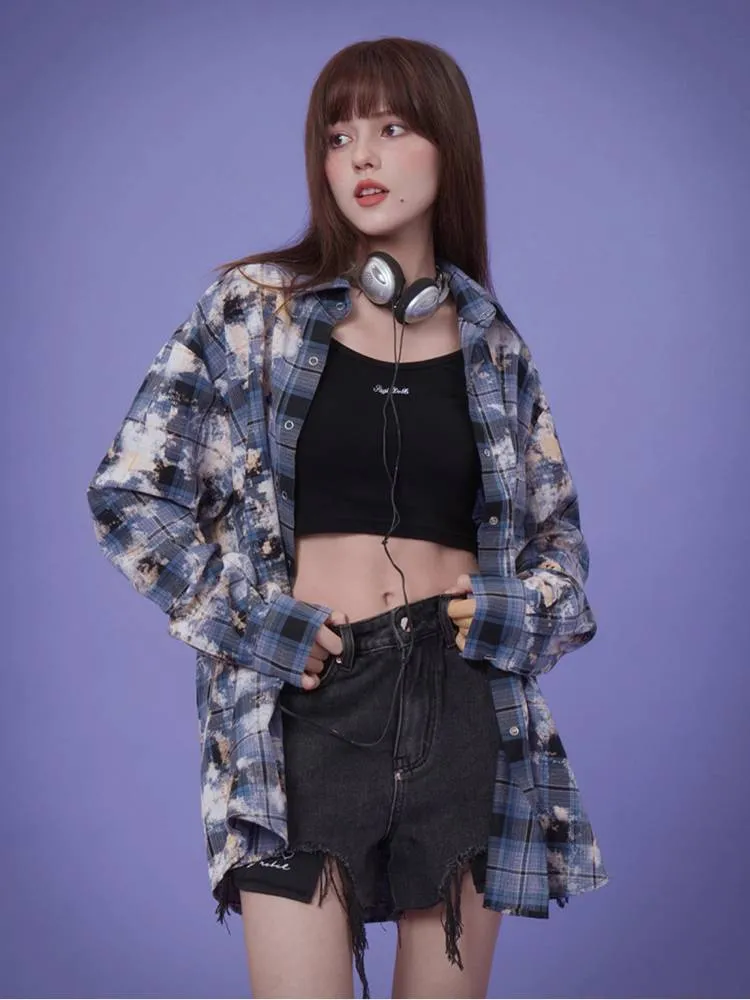 Plaid casual shirt【s0000008893】