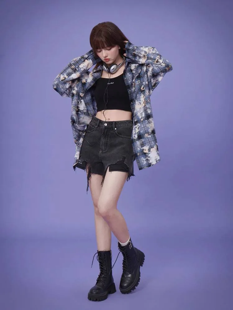 Plaid casual shirt【s0000008893】