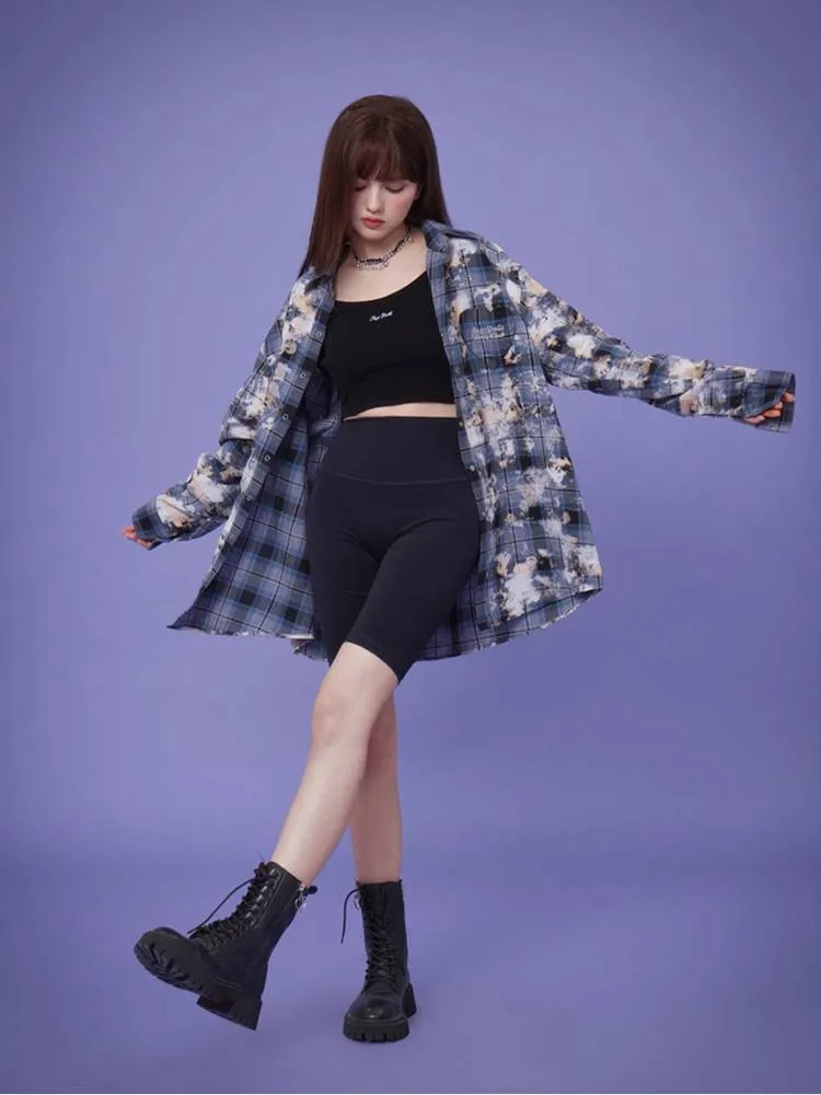 Plaid casual shirt【s0000008893】