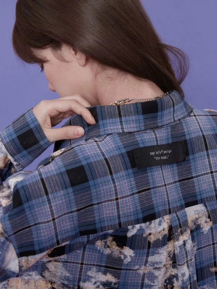 Plaid casual shirt【s0000008893】