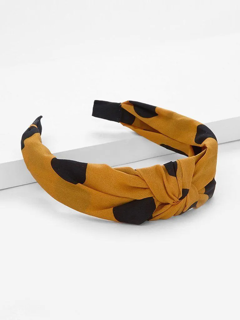 Polka Dot Knot Headband