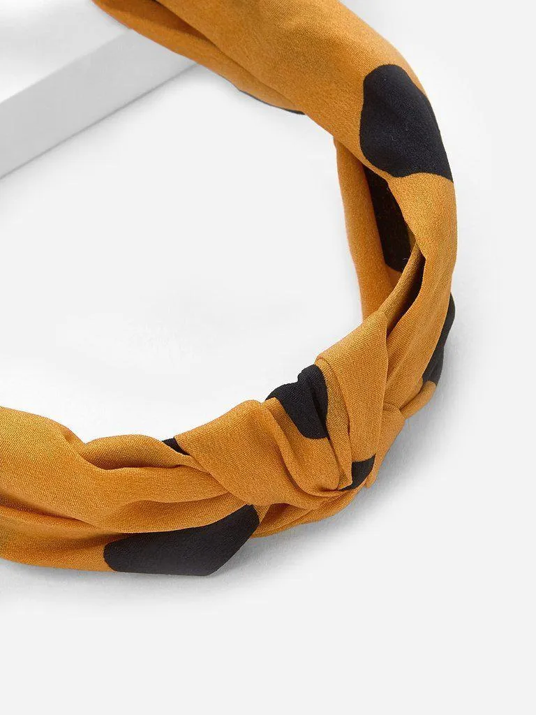 Polka Dot Knot Headband