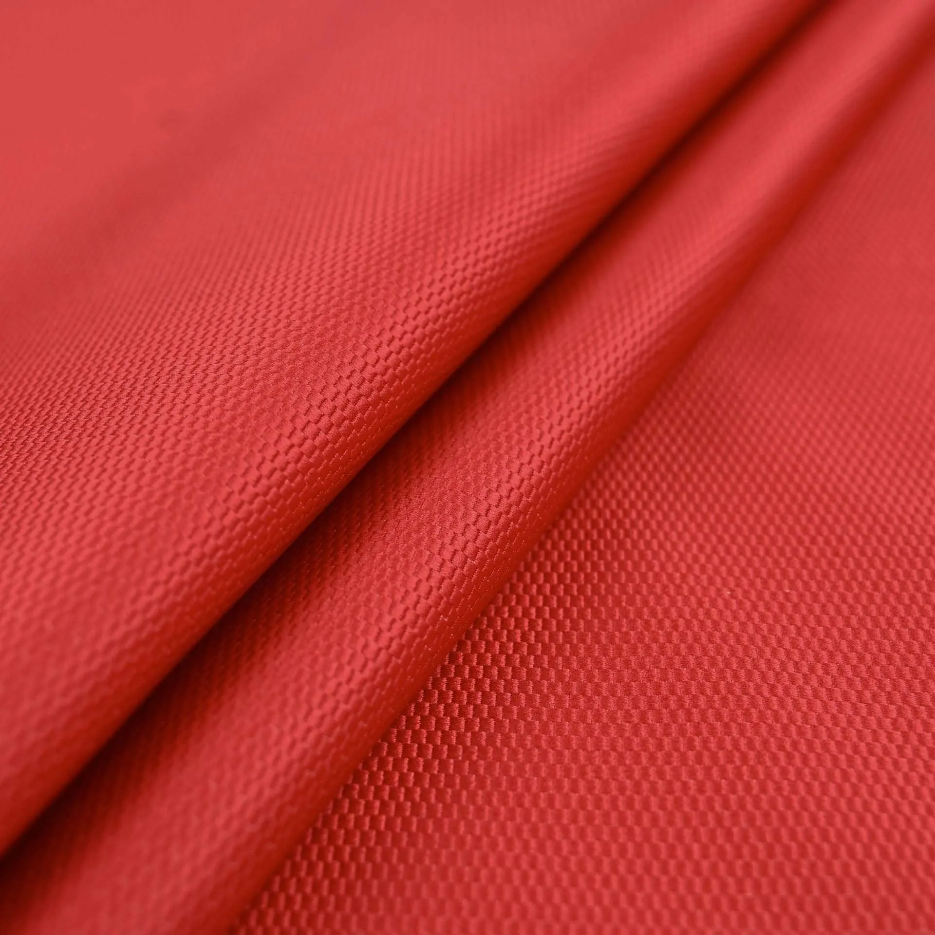 Red Micro Jacquard Fabric 96868