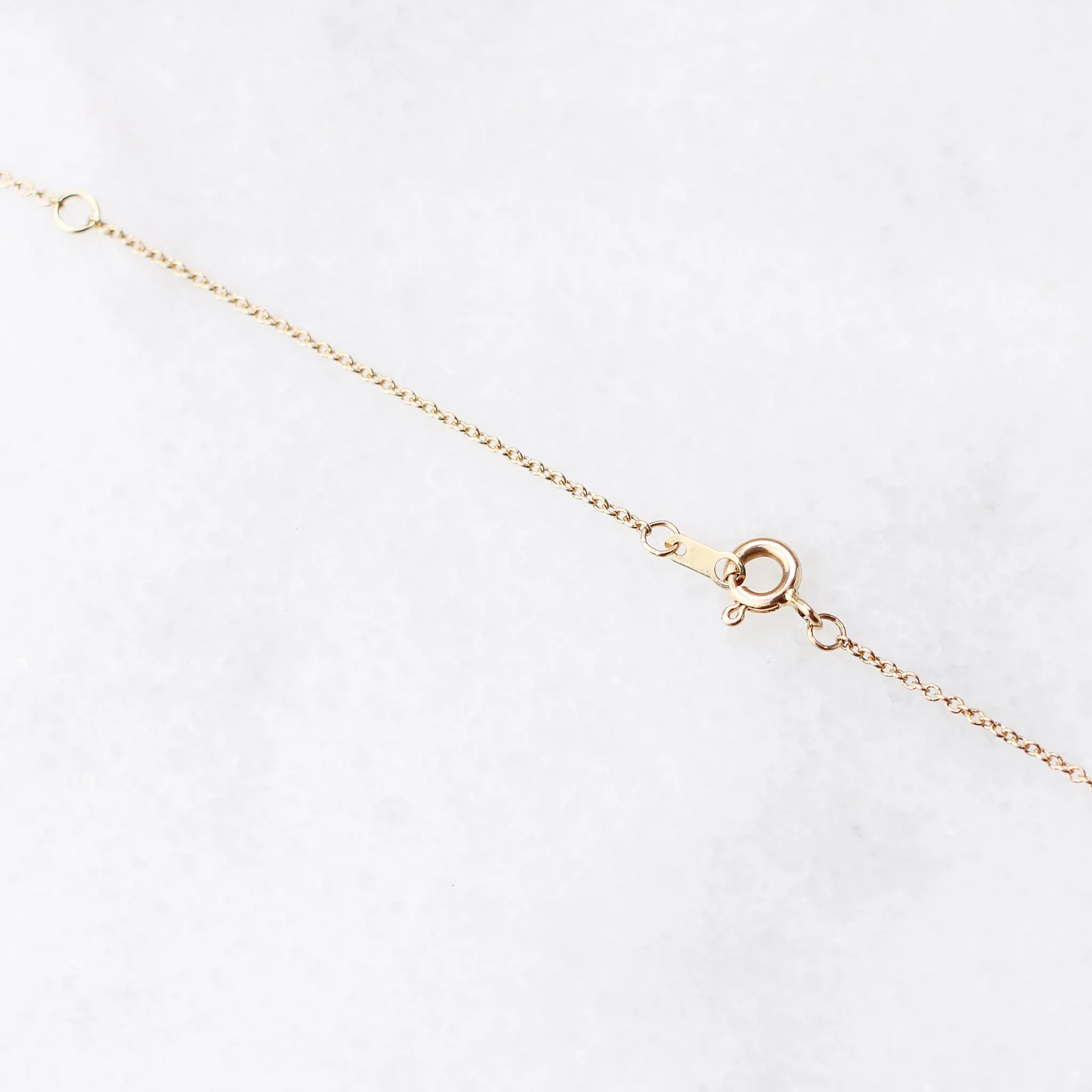 Round Green Sapphire Necklace