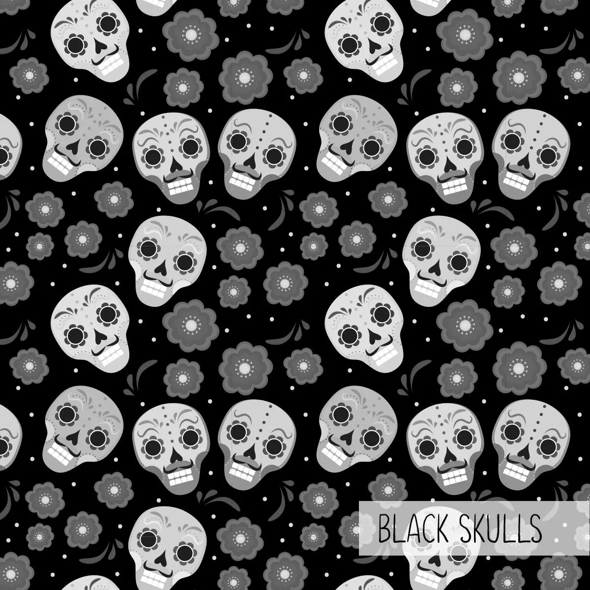 Sale Unisex Leggings | Black Skulls