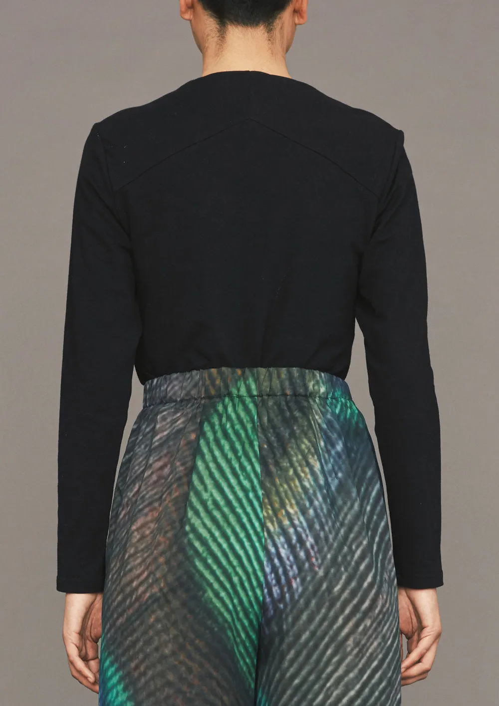 SHIRT LONG SLEEVE - COTTON JERSEY black