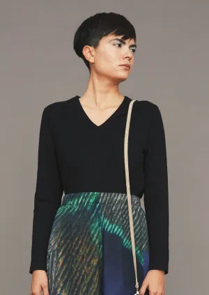 SHIRT LONG SLEEVE - COTTON JERSEY black