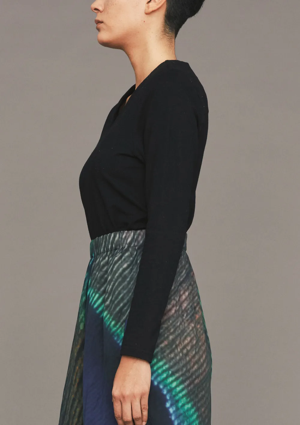 SHIRT LONG SLEEVE - COTTON JERSEY black