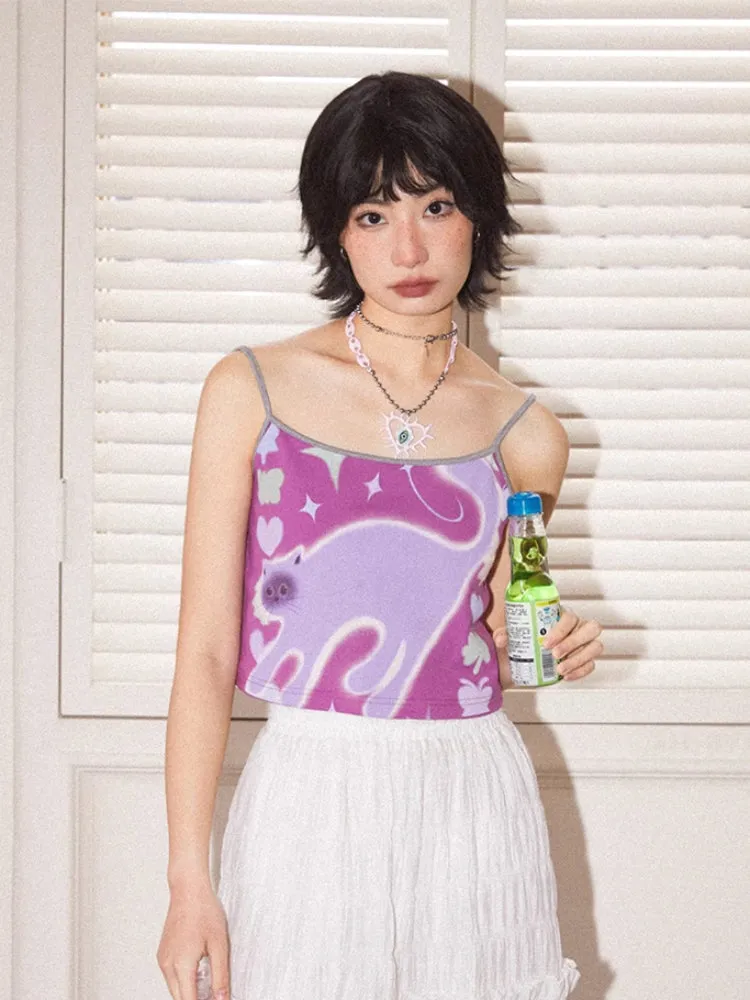 Summer print casual camisole【s0000007799】
