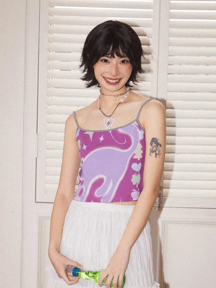 Summer print casual camisole【s0000007799】