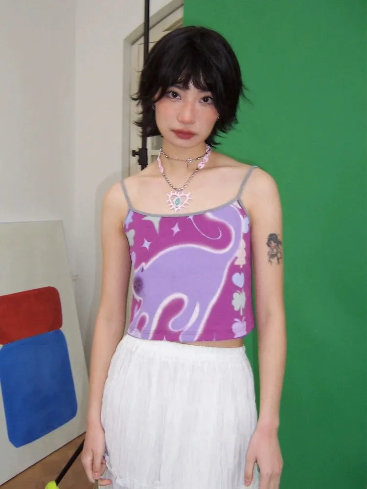 Summer print casual camisole【s0000007799】