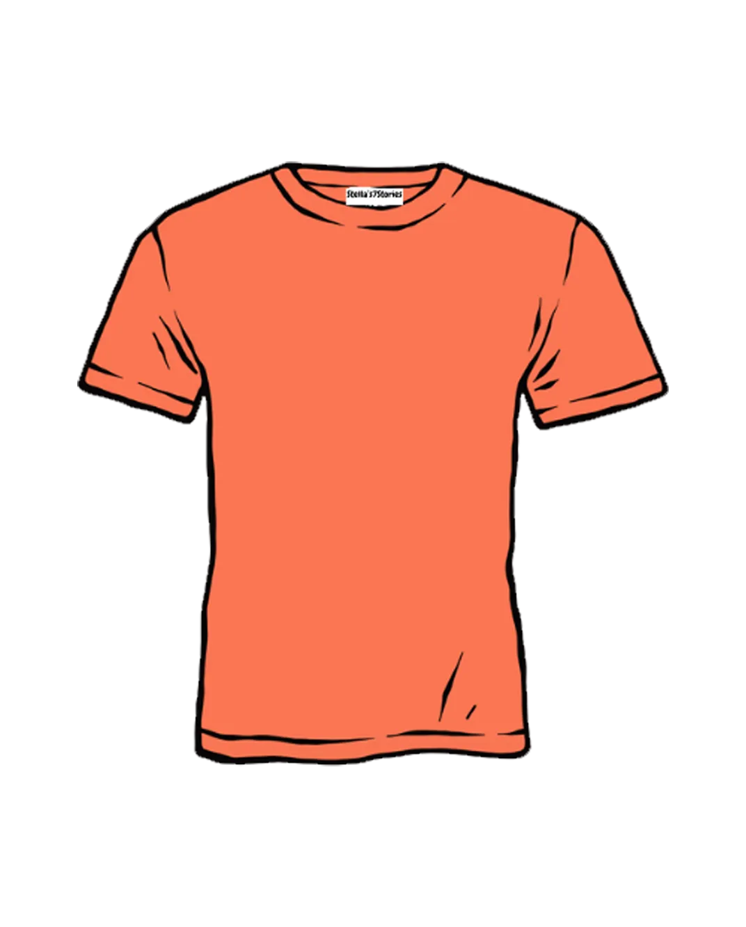 Stylish Tangerine Bamboo Crew Neck T-Shirt for Ultimate Comfort