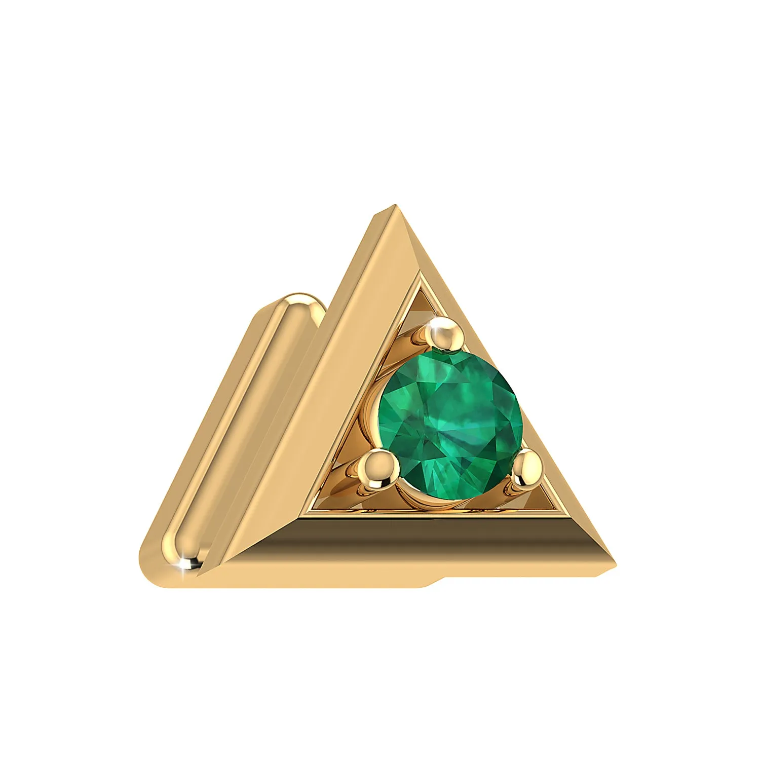 THE GREEN PYRAMID MEN'S STUD