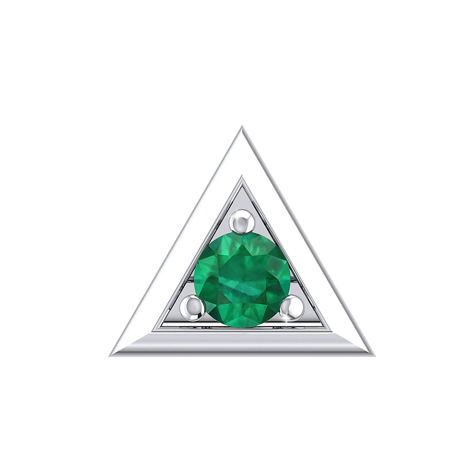 THE GREEN PYRAMID MEN'S STUD