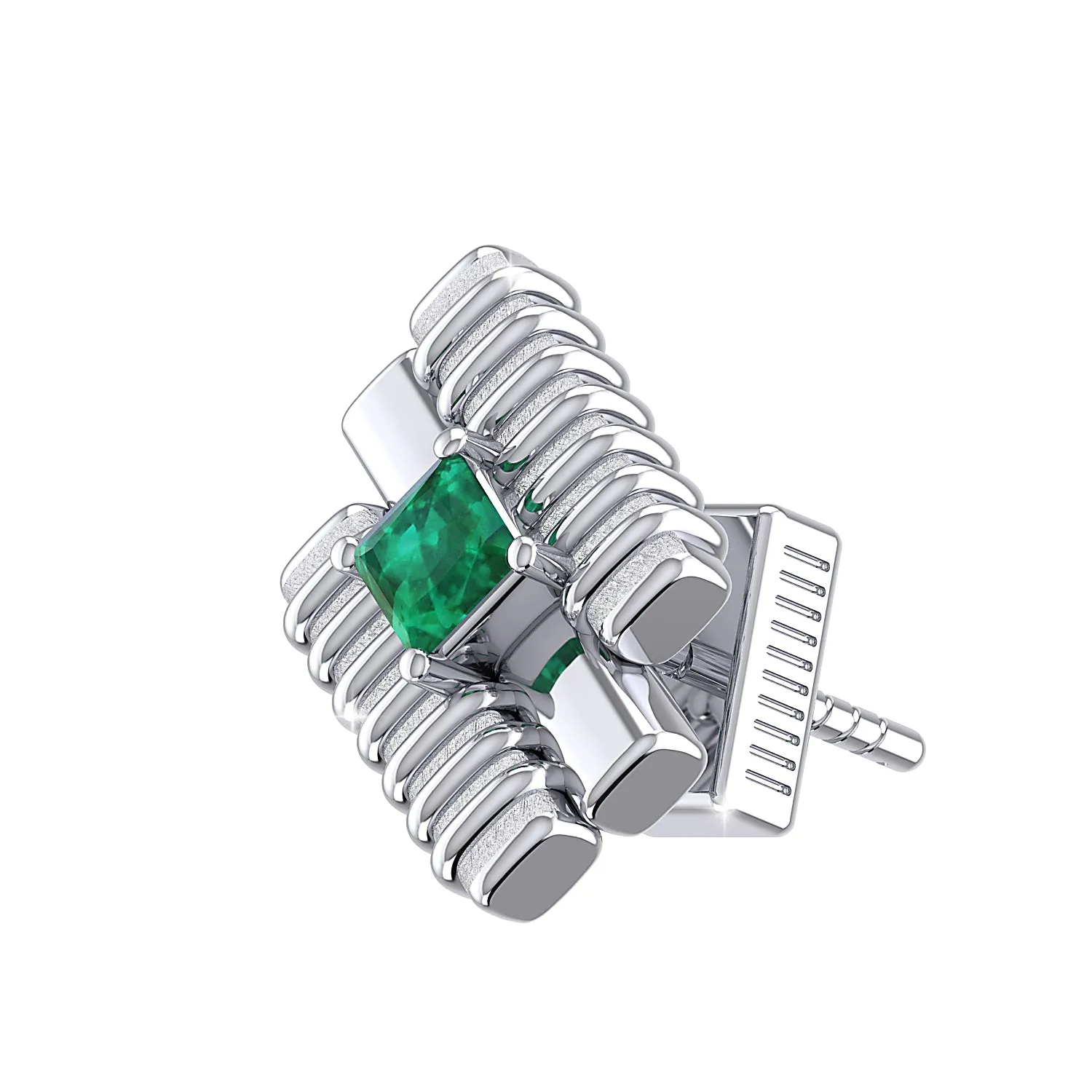 THE GREEN TERNARY MEN'S EAR STUD