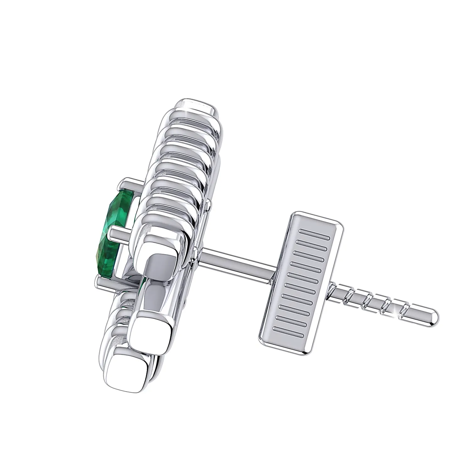 THE GREEN TERNARY MEN'S EAR STUD