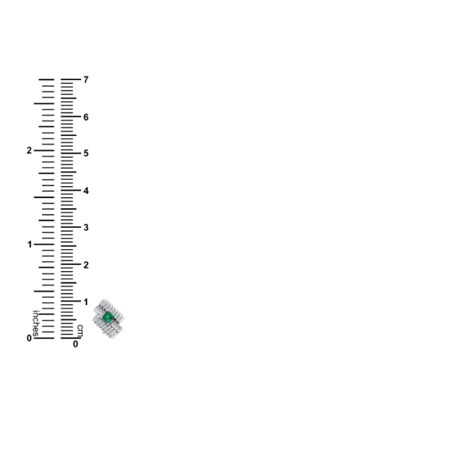 THE GREEN TERNARY MEN'S EAR STUD