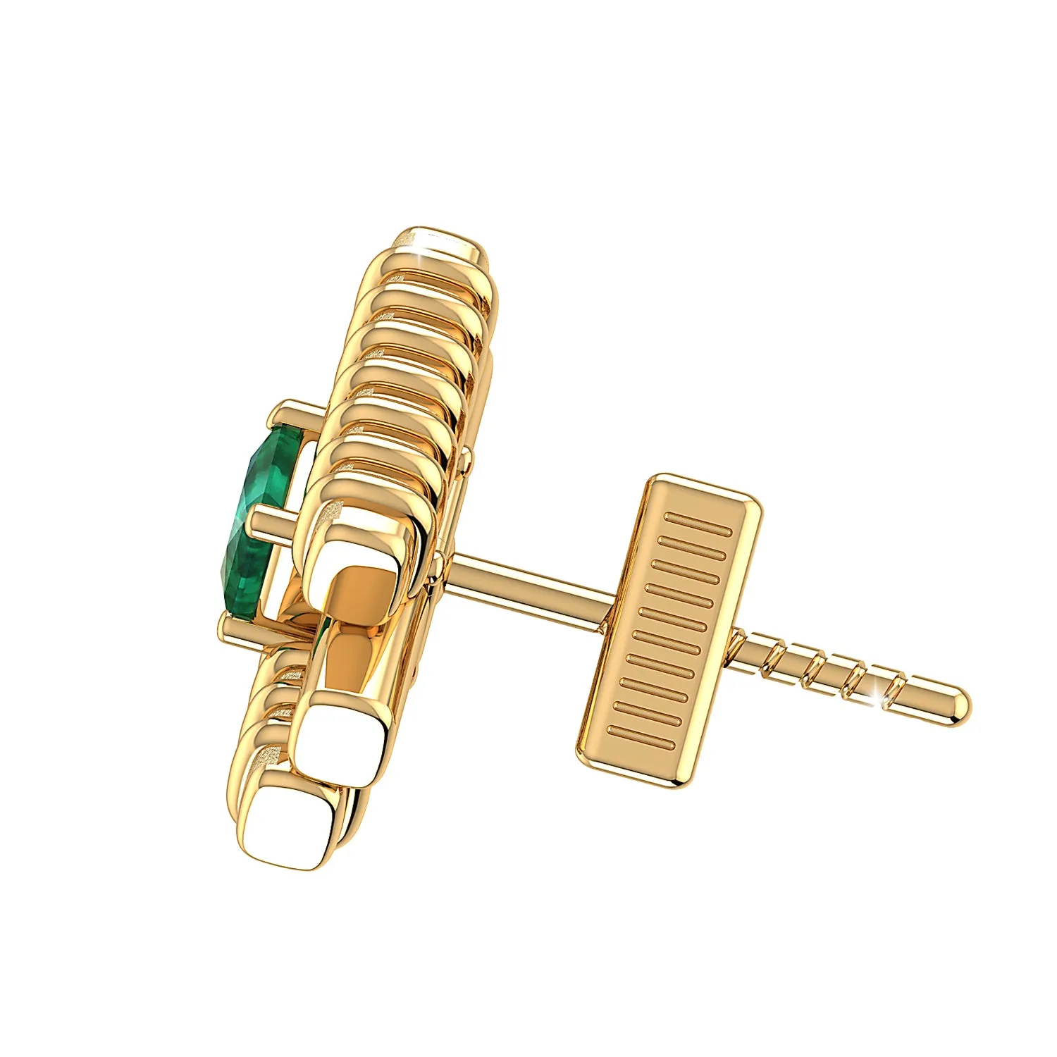 THE GREEN TERNARY MEN'S EAR STUD