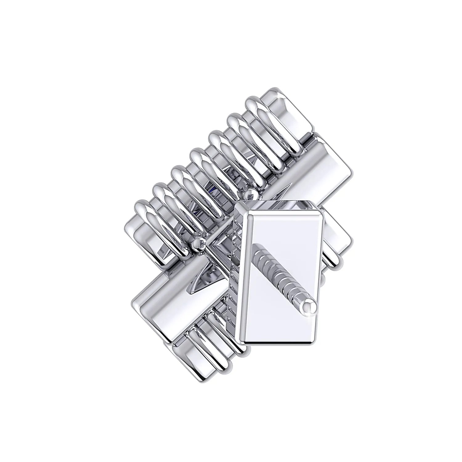 THE GREEN TERNARY MEN'S EAR STUD