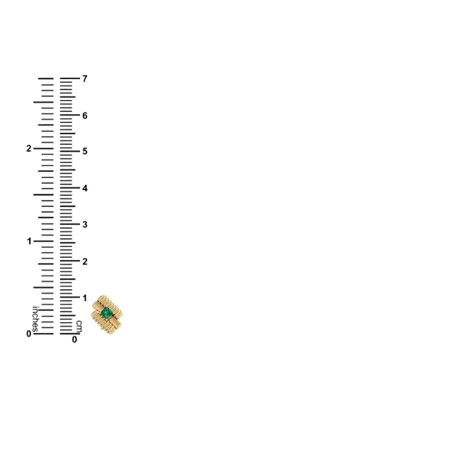 THE GREEN TERNARY MEN'S EAR STUD