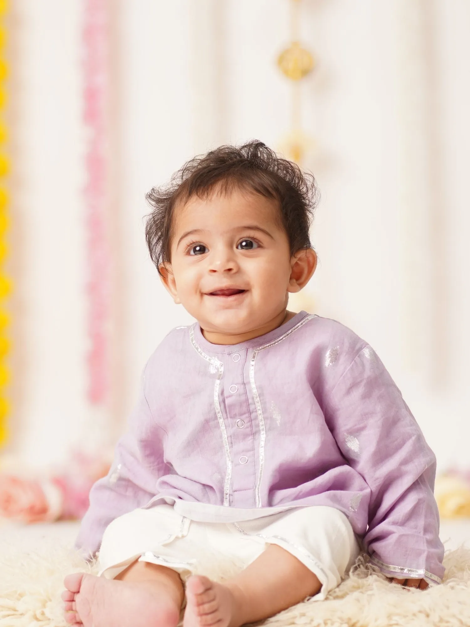 Vasant - Baby Boy Kurta Dhoti Set | Purple