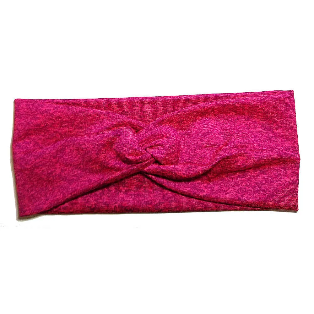 Wide Heathered Turban Twist Headbands