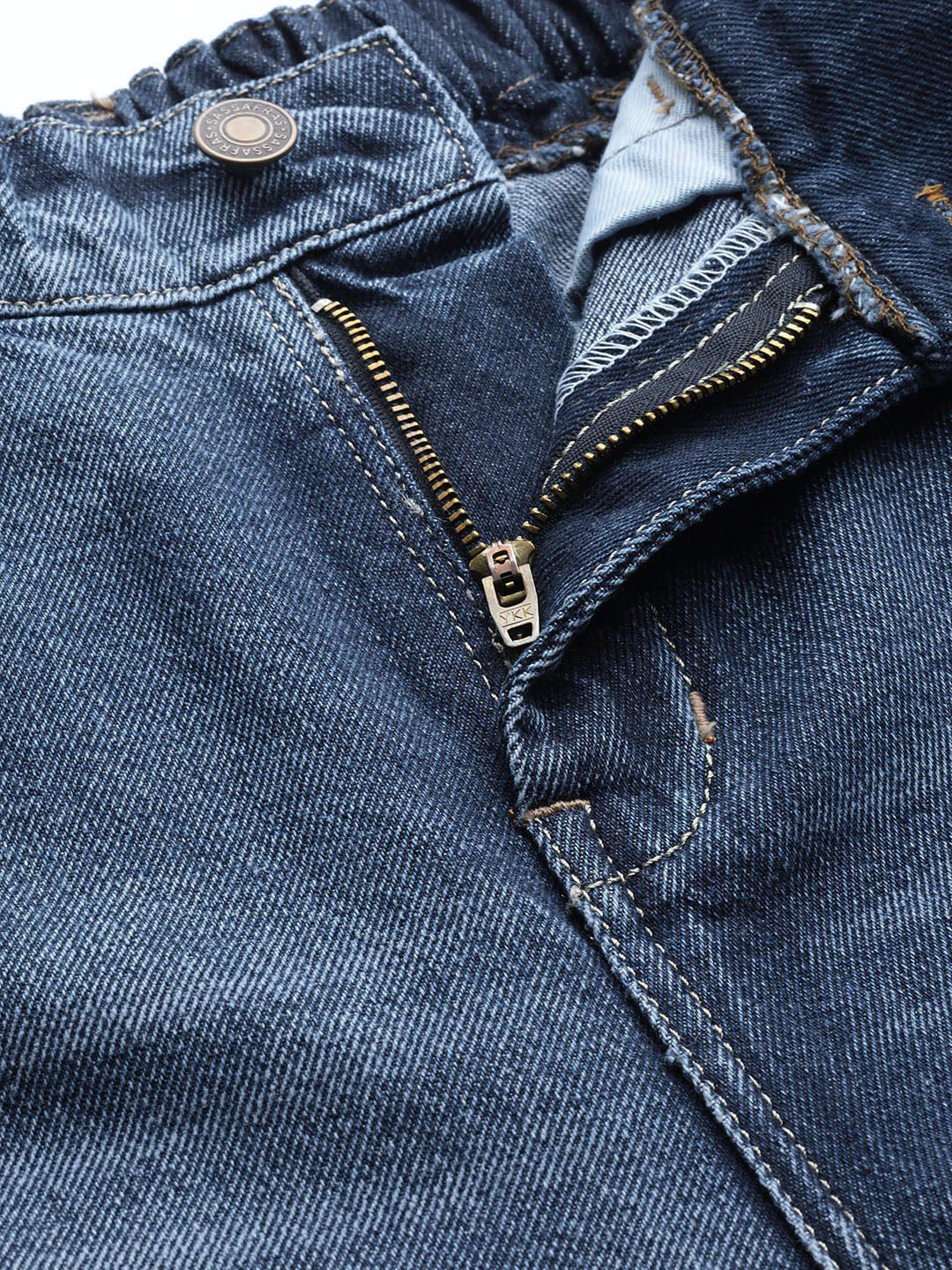 Women Blue Street Wear Jogger Jeans