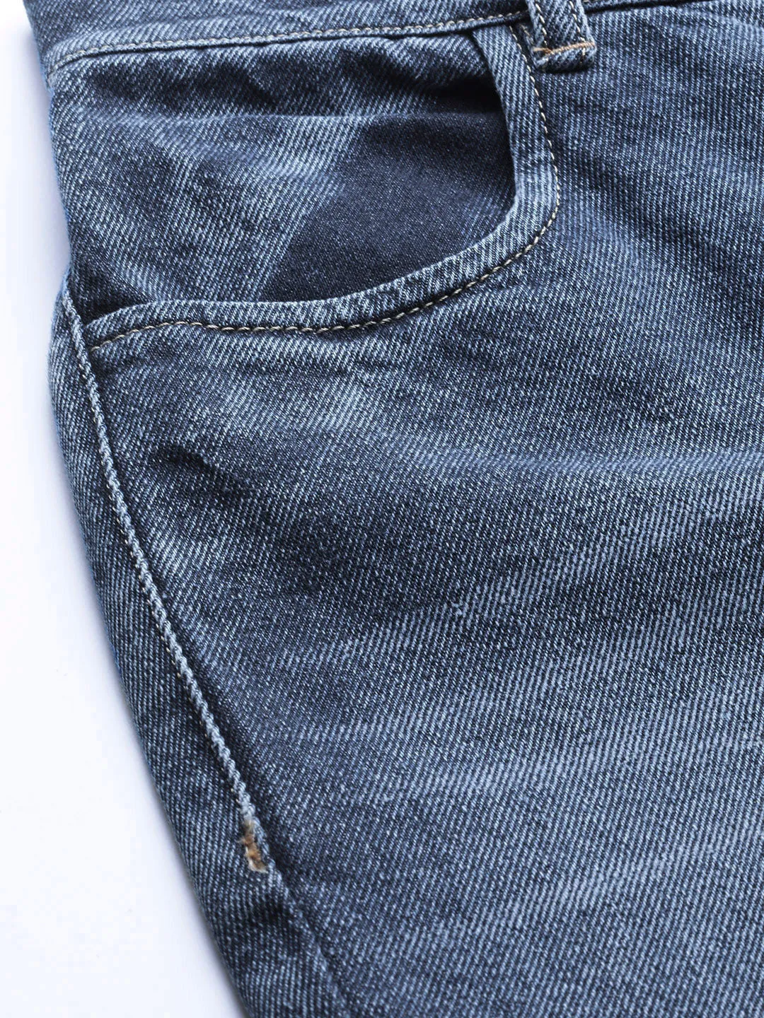 Women Blue Street Wear Jogger Jeans