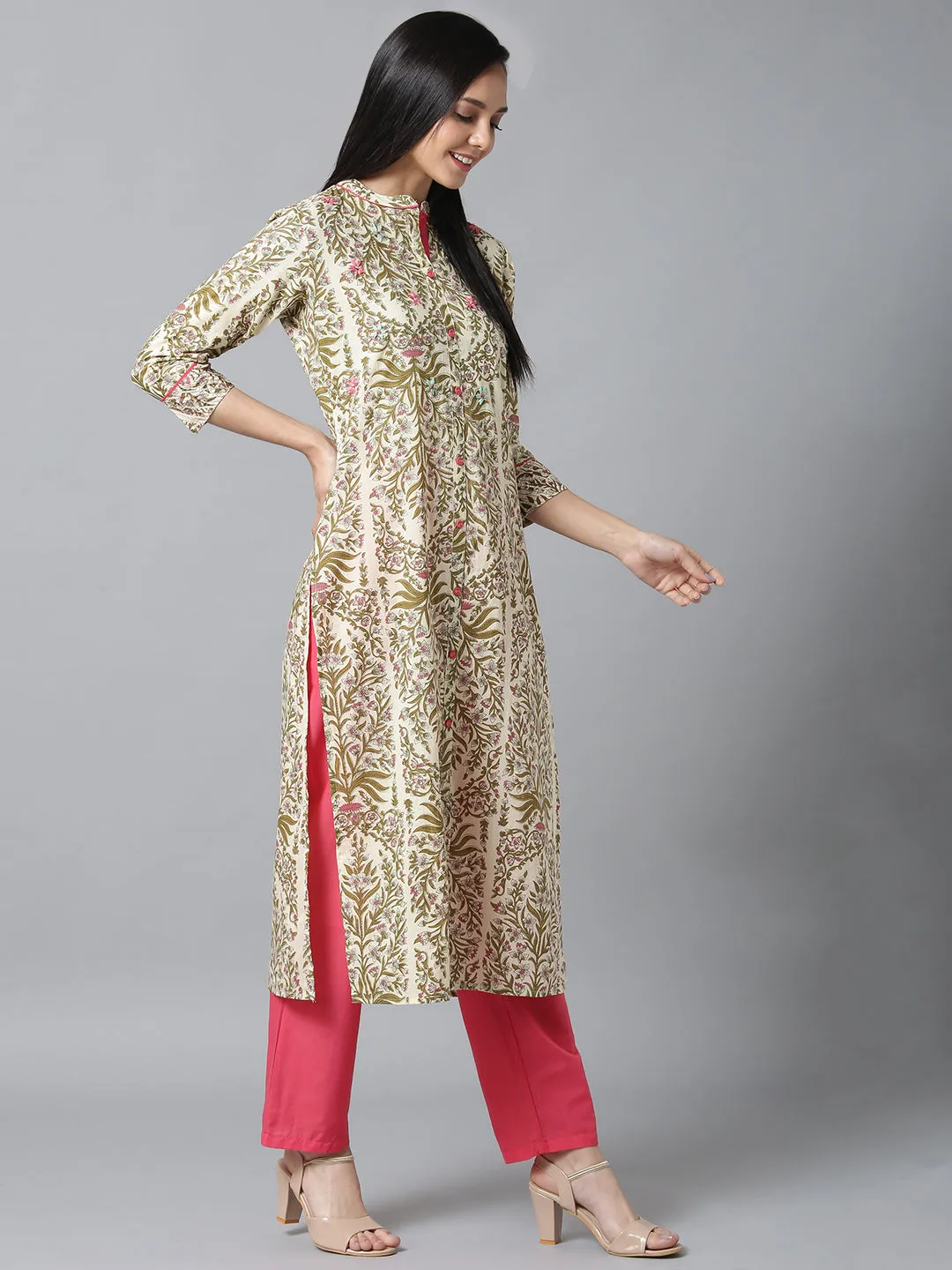 Women Multi Color Printed Kurta Set