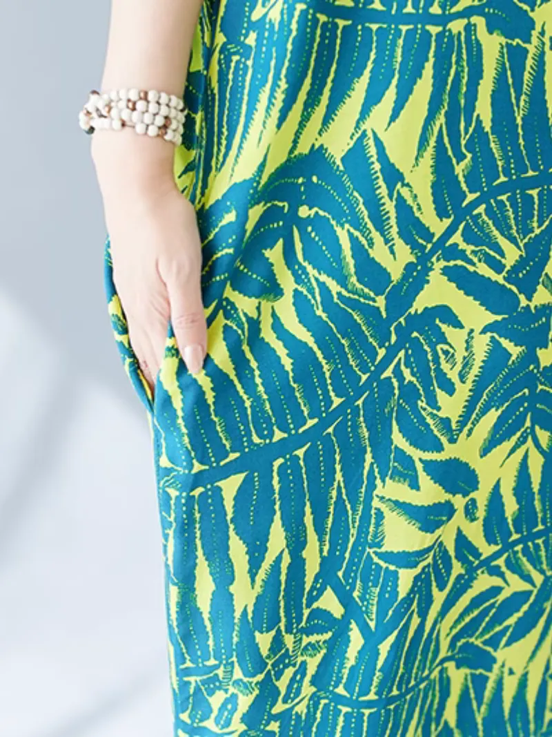 Women's Beach Wear Summer Printed Kaftan Dress