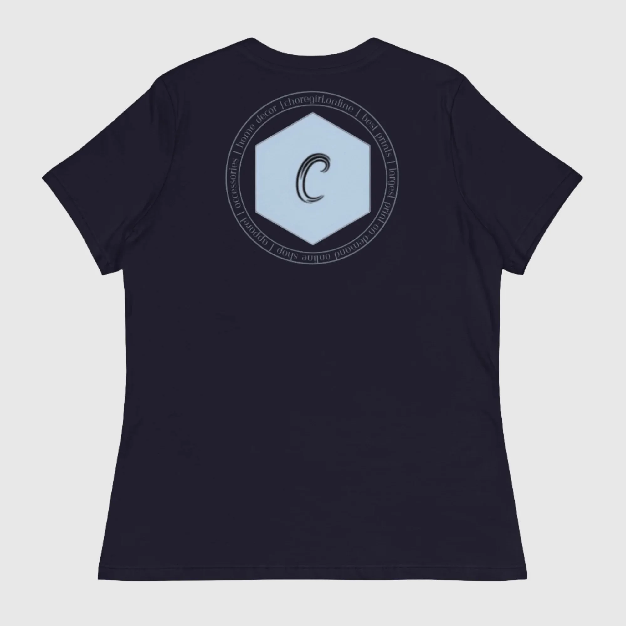 Women's Exclusive ChoreGirl Branded LOGO Relaxed T-Shirt